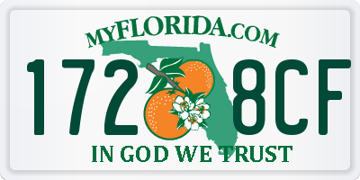 FL license plate 1728CF