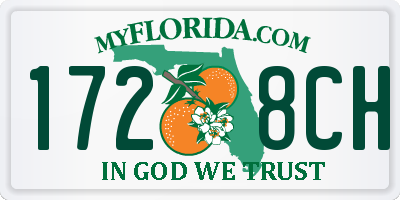 FL license plate 1728CH