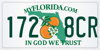FL license plate 1728CR