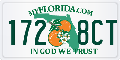 FL license plate 1728CT