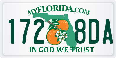 FL license plate 1728DA