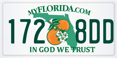 FL license plate 1728DD
