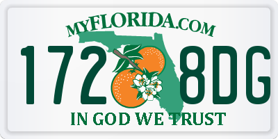 FL license plate 1728DG