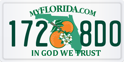 FL license plate 1728DO