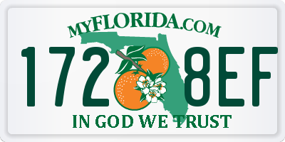FL license plate 1728EF