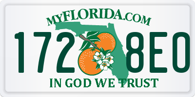 FL license plate 1728EO