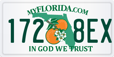 FL license plate 1728EX