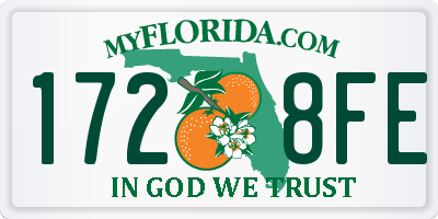 FL license plate 1728FE