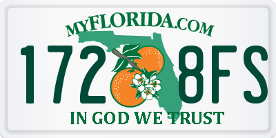 FL license plate 1728FS