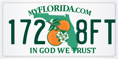 FL license plate 1728FT