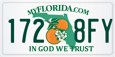 FL license plate 1728FY