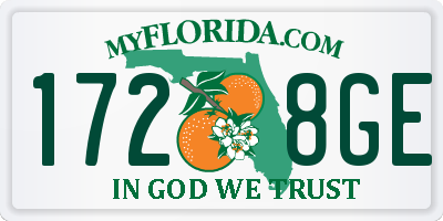 FL license plate 1728GE