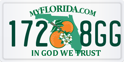 FL license plate 1728GG