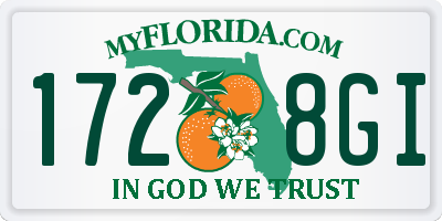 FL license plate 1728GI