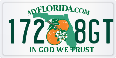 FL license plate 1728GT