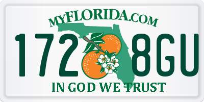 FL license plate 1728GU