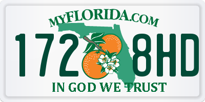 FL license plate 1728HD