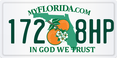 FL license plate 1728HP