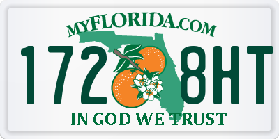FL license plate 1728HT