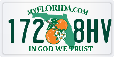 FL license plate 1728HV