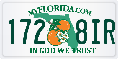 FL license plate 1728IR