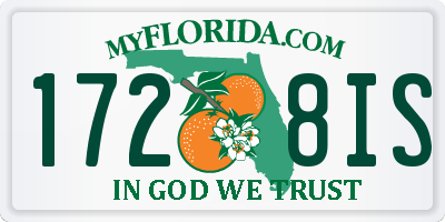 FL license plate 1728IS