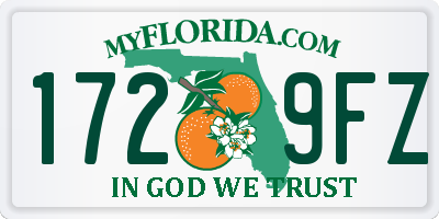 FL license plate 1729FZ