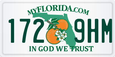 FL license plate 1729HM