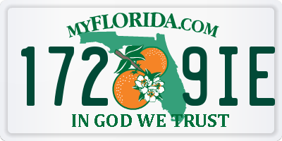 FL license plate 1729IE