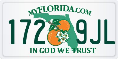 FL license plate 1729JL