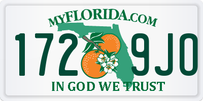 FL license plate 1729JO
