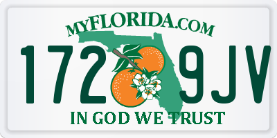 FL license plate 1729JV