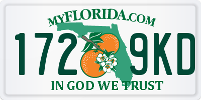 FL license plate 1729KD