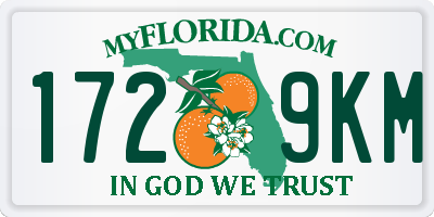 FL license plate 1729KM