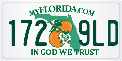 FL license plate 1729LD