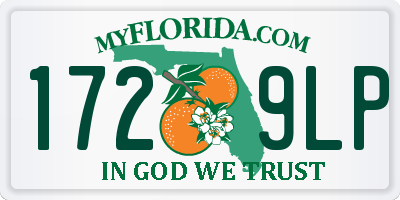FL license plate 1729LP