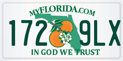 FL license plate 1729LX