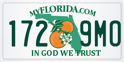 FL license plate 1729MO