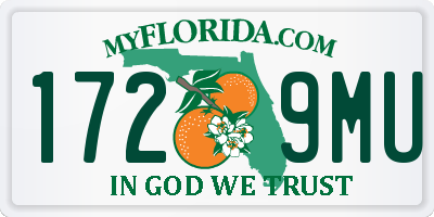 FL license plate 1729MU