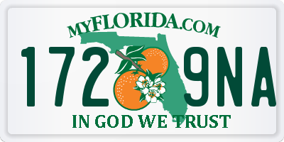 FL license plate 1729NA
