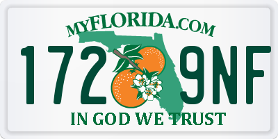 FL license plate 1729NF