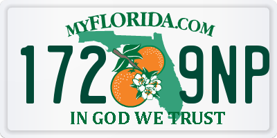FL license plate 1729NP