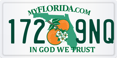 FL license plate 1729NQ