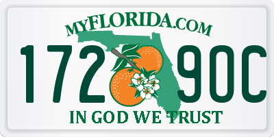FL license plate 1729OC