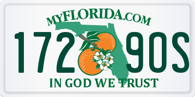 FL license plate 1729OS