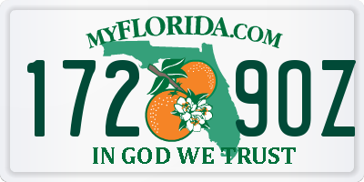 FL license plate 1729OZ