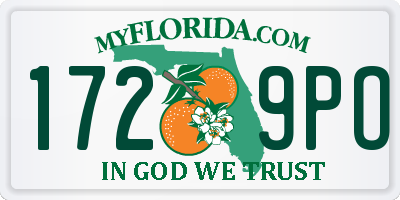 FL license plate 1729PO