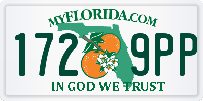 FL license plate 1729PP