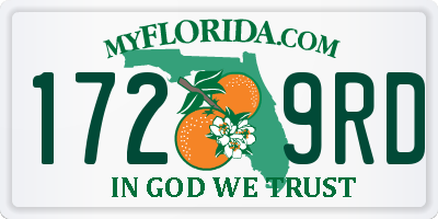 FL license plate 1729RD