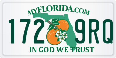 FL license plate 1729RQ